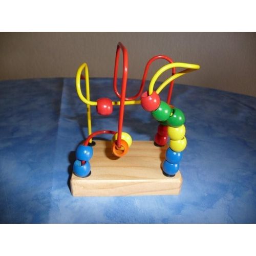 Mini Boulier Multicolore En Bois