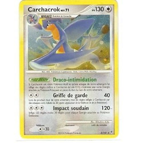 Pokemon - Carchacrok Holographique 130pv 5/147 Fr