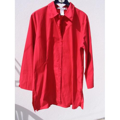 Chemise - Tunique " Côté Femme ", Rouge, Taille 42