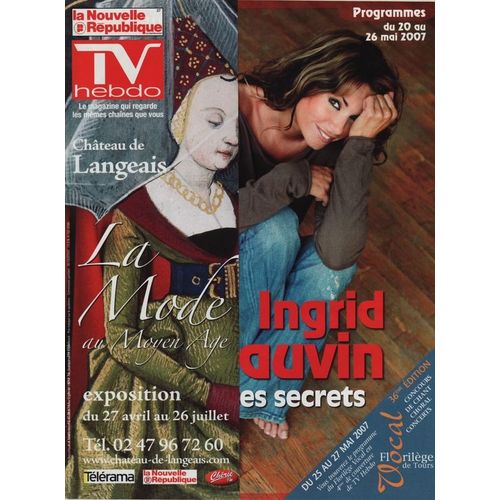 Tv Hebdo / 19-05-2007  N° 19015 : Orlando Bloom (1p) - Ingrid Chauvin (2p) - Ellen Pompeo (1p) - Daniel Lavoie (1/2p)