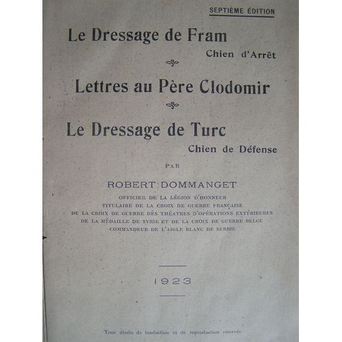 Le Dressage De Fram. 7ème Édition