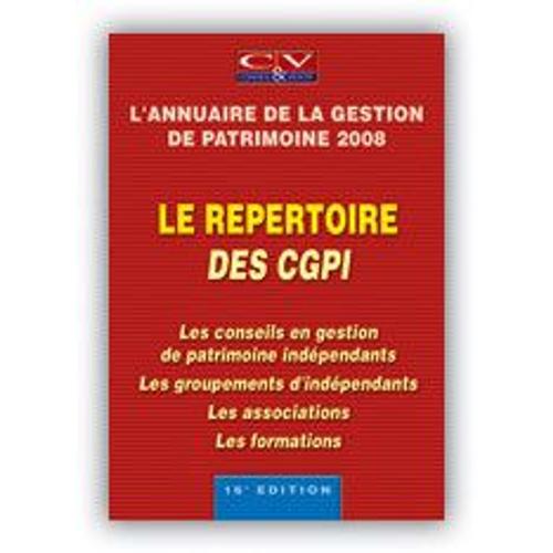 Conseil&vente Hors-Série N° 18 : Le Repertoire Des Cgpi