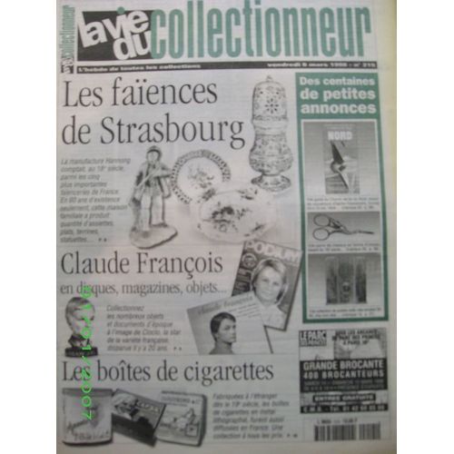 La Vie Du Collectionneur N° 215 : Las Faiences De Strasbourg