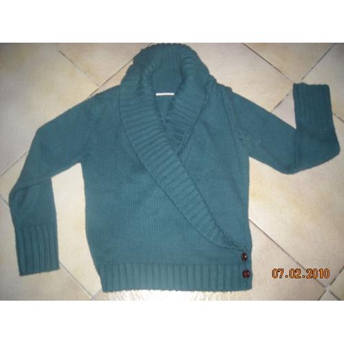 Veste Yessica En Laine Taille S Colori Bleu Vert