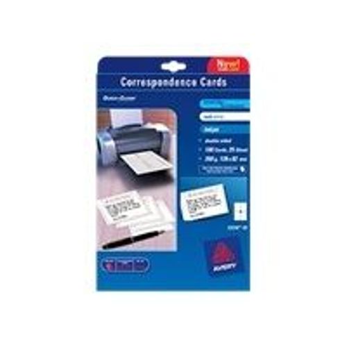 Avery Quick&Clean C2318 - Cartes de visite recto/verso - blanc - 82.6 x 127 mm - 260 g/m² - 100 carte(s) ( 25 feuille(s) x 4 )