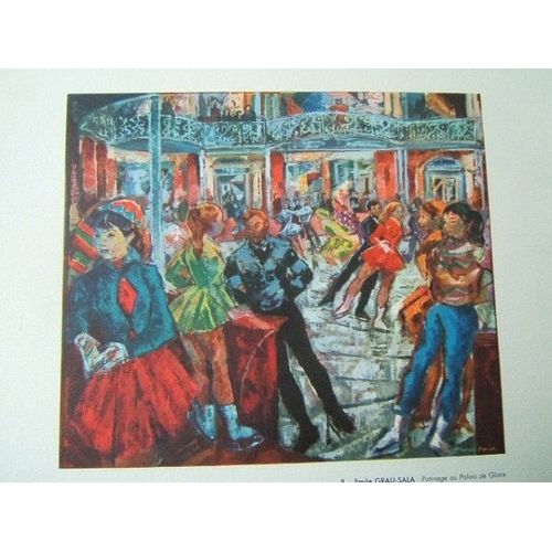 Ascorbamine Les Peintures Et Le Sport Emile Grau-Sala Patinage Au Palais Des Glaces