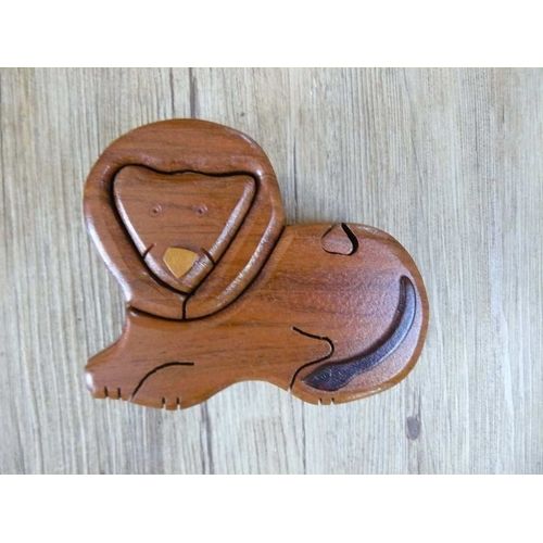 Puzzle Décoratif En Bois - Lion En 3 Dimensions