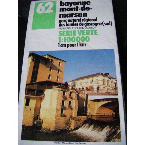 Carte Ign N° 62 - Bayonne - Mont De Marsan