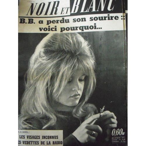 Noir Et Blanc  N° 833 : Bb A Perdu Son Sourire