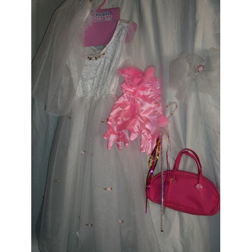 Robe Blanche/Déguisement De Princesse Avec Diadème