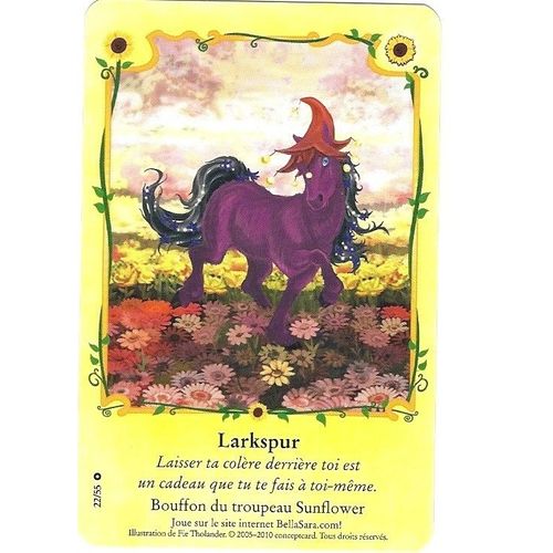 Bella Sara Fleurs Du Soleil Larkspur 22/55