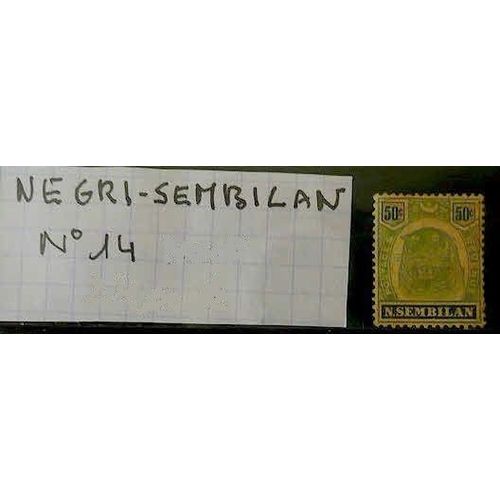 Negri Sembilan     N°14 Oblitéré