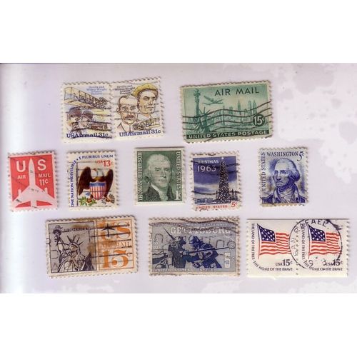 Etats Unis , Lot De 11 Timbres