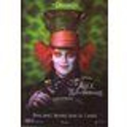 Carte Postale 3d Tim Burton - Alice Au Pays Des Merveilles - Johnny Depp En Chapelier Fou - Film Disney