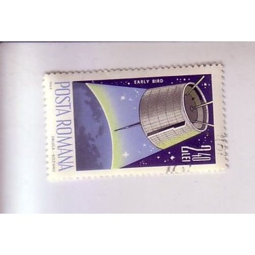 Satellite, Early Bird , Timbre De Roumanie De 1965