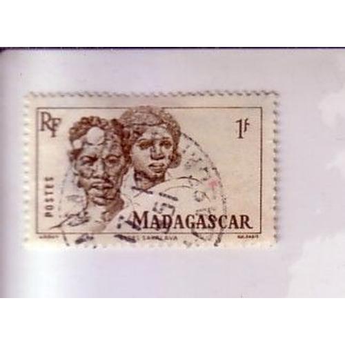 Madagascar , Timbre De 1 F  , Des Années 50