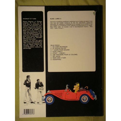 Clifton - Tome 4 - Alias Lord X