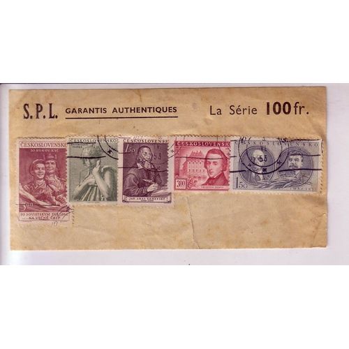 Tchécoslovaquie , Lot De 5 Timbres De 1953
