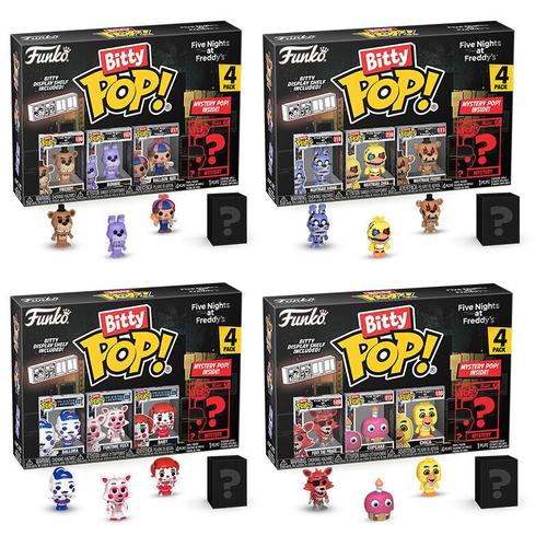 Figurine Bitty Pop! - Five Nights At Freddy's - Pack De 4 Assortiment