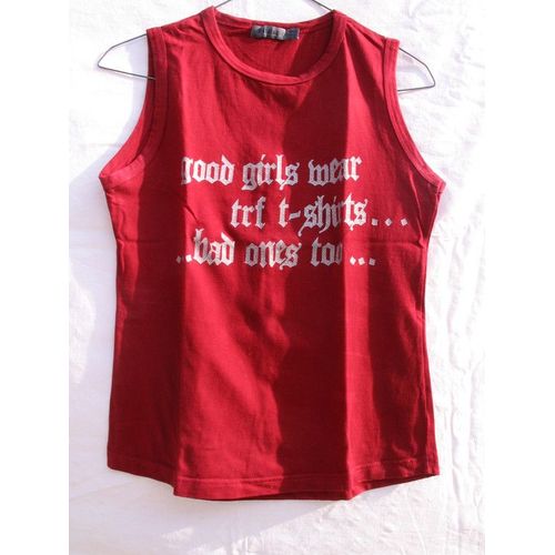 T-Shirt "Zara Trafaluc ", Rouge, Sans Manches , Taille M