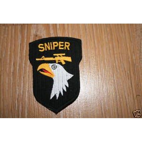 Insigne Tissu D'epaule De La 101 Eme Airborne 'division D'infanterie Aeroporte) Sniper Ww2