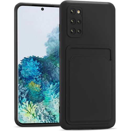 Verco Coque Silicone Compatible Avec Samsung Galaxy S20 Plus, Protection Antichoc Avec Porte-Cartes Case En Silicone Premium Pour Samsung S20+ 5g Etui, Noir