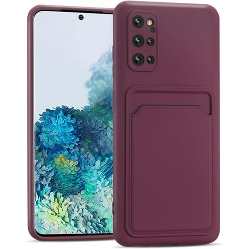 Verco Coque Silicone Compatible Avec Samsung Galaxy S20 Plus, Protection Antichoc Avec Porte-Cartes Case En Silicone Premium Pour Samsung S20+ 5g Etui, Violet
