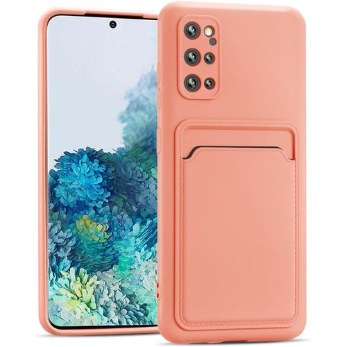 Verco Coque Silicone Compatible Avec Samsung Galaxy S20 Plus, Protection Antichoc Avec Porte-Cartes Case En Silicone Premium Pour Samsung S20+ 5g Etui, Rose