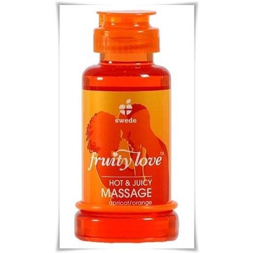 Huile De Massage Fruity Love Massage Abricot Orange 100 Ml De Swede -Comptoir Et Co-