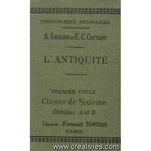 L'antiquité, Premier Cycle 6e, Divisions A Et B