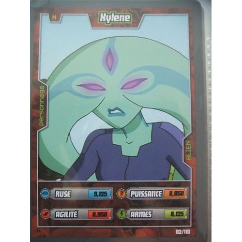 Carte A Jouer Ben 10 Alien 82/110 Xylene