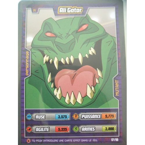 Carte À Jouer Ben 10 Alien Aventures : Personnage Mutant Ali Gator 17/18