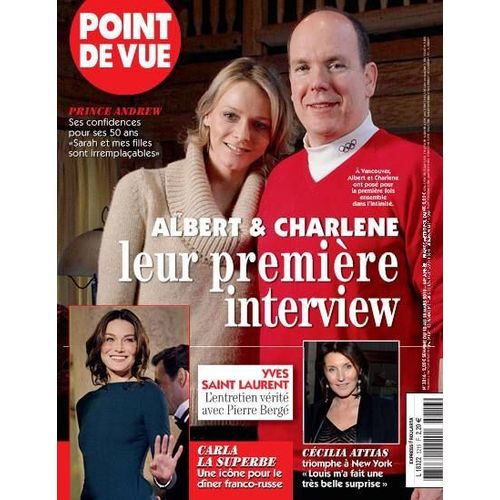 Point De Vue  N° 3216 : Albert & Charlene Leur Première Interview