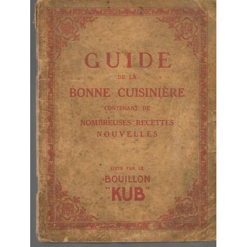 Guide De La Bonne Cuisinière
