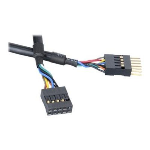 Akasa EXUSBI-40 - Rallonge de câble USB - USB 2.0 - 40 cm - noir