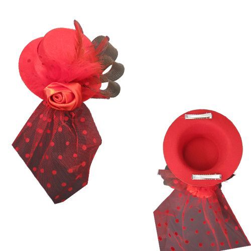 Bibi Petit Mini Chapeau Pince Barrette Cheveux Cosplay Soirée Costume