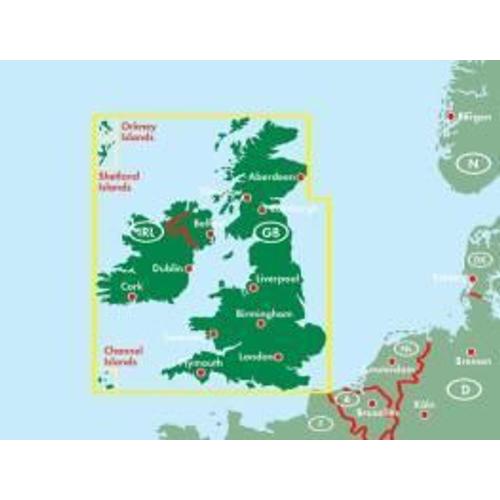 Großbritannien Irland/Autokarte /Lz 2013