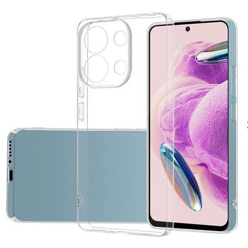 Coque Pour Xiaomi Redmi Note 13 Pro 4g / Poco M6 Pro 4g - Housse Etui Silicone Gel Fine + Verre Trempe - Transparent Tpu