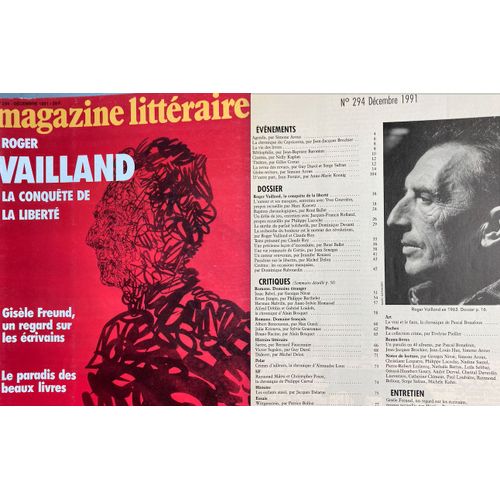 Roger Vailland : 2 Livres (La Loi / 325.000 Francs) & Magazine Littéraire N°294/1994 (30 Pages Consacrées À R.V.-Bon État) / (La Loi (Livre De Poche-1961 / 325.000 Francs (Corréa-1955-État Moyen)