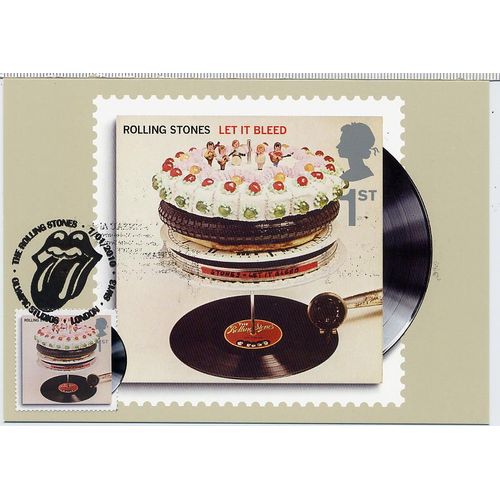 Roling Stones Let It Bleed Pochette Album Avec Timbre Spécial Obliteration