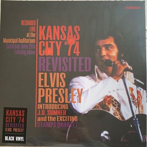 Elvis Presley Kansas City Revisited 29 June 1974 Es 2 Lps Set Black Vinyl 21 Tracks + 6 Bonus & Bonus Cd 22 Tracks Disc Original Etui Cartonné Soundboard Recording Edition Limitee 300 Ex