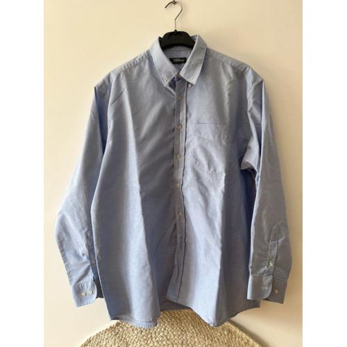 Très Jolie Chemise Homme Yves Dorsey Xl : 45 Bleu Ciel En Coton En Parfait État