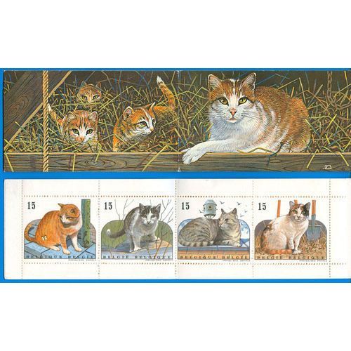 Belgique 1993 : Chats Européens - Carnet Non-Plié Neuf **