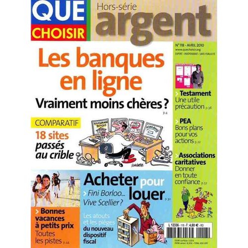 Que Choisir Hors-Série N° 118 : Special Argent