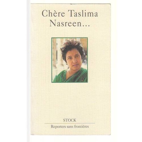 Chère Taslima Nasreen