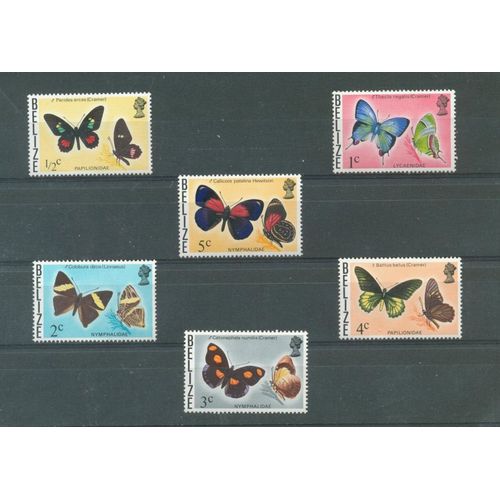Belize - Papillons - 1974.