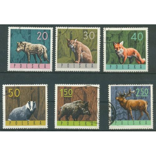 Pologne - Animaux De La Foret - 1965 (2).