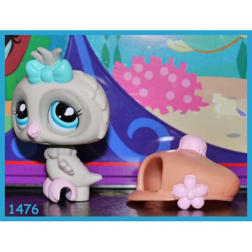 Littlest Petshop Pet Shop Hibou Chouette Gris Nº 1476