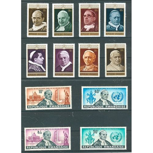 Rwanda - Pape Paul Vi Et Autres Papes - 1966/1970.