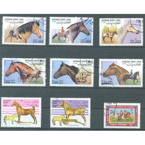 Afghanistan - Chevaux - 1984 - 1996 - 1999.